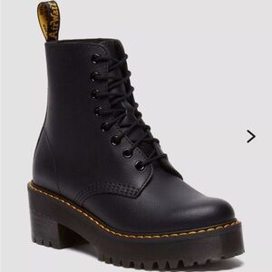 Dr. Martens Black Platform Lace-Up Boots